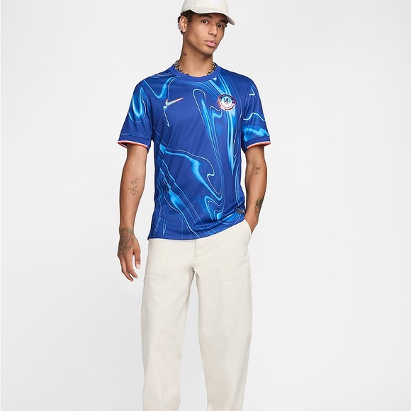 NWT Chelsea FC 2024/25 Stadium Home Men's Nike Dri-FIT Soccer Replica Jersey - Picture 7 of 11